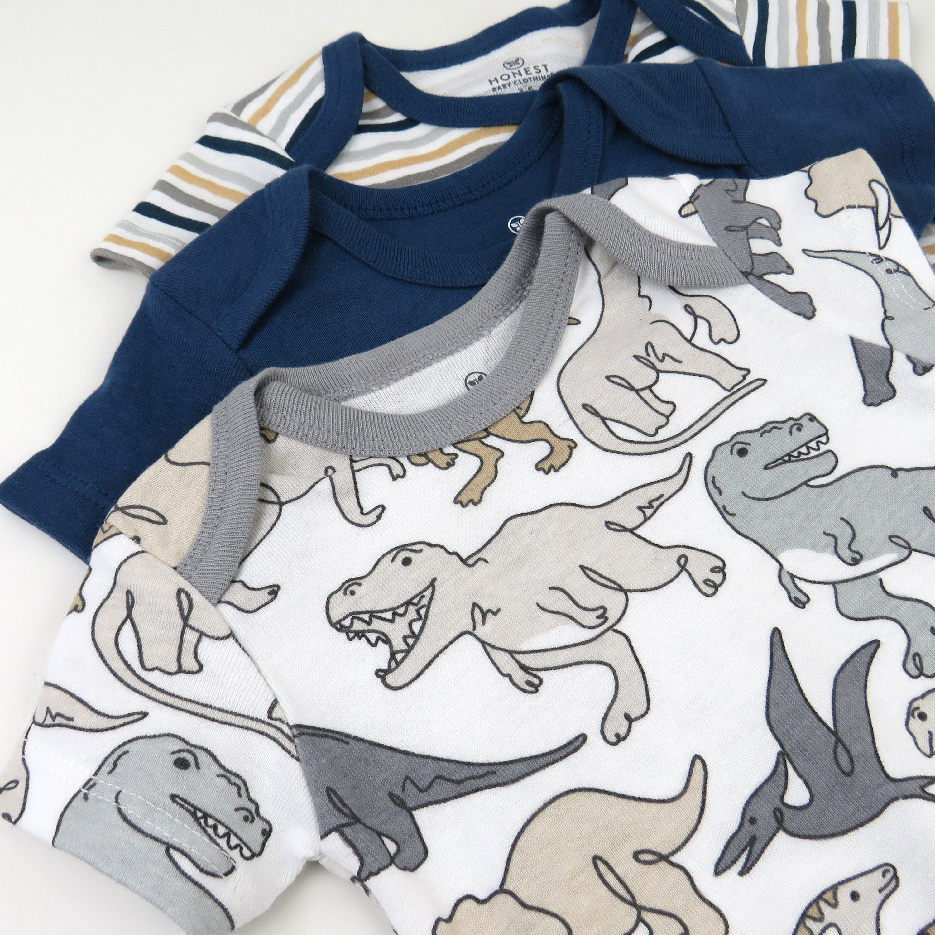 3-Pack Organic Cotton Short Sleeve Bodysuits