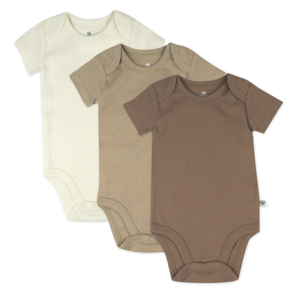 3-Pack Organic Cotton Short Sleeve Bodysuits