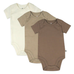 3-Pack Organic Cotton Short Sleeve Bodysuits