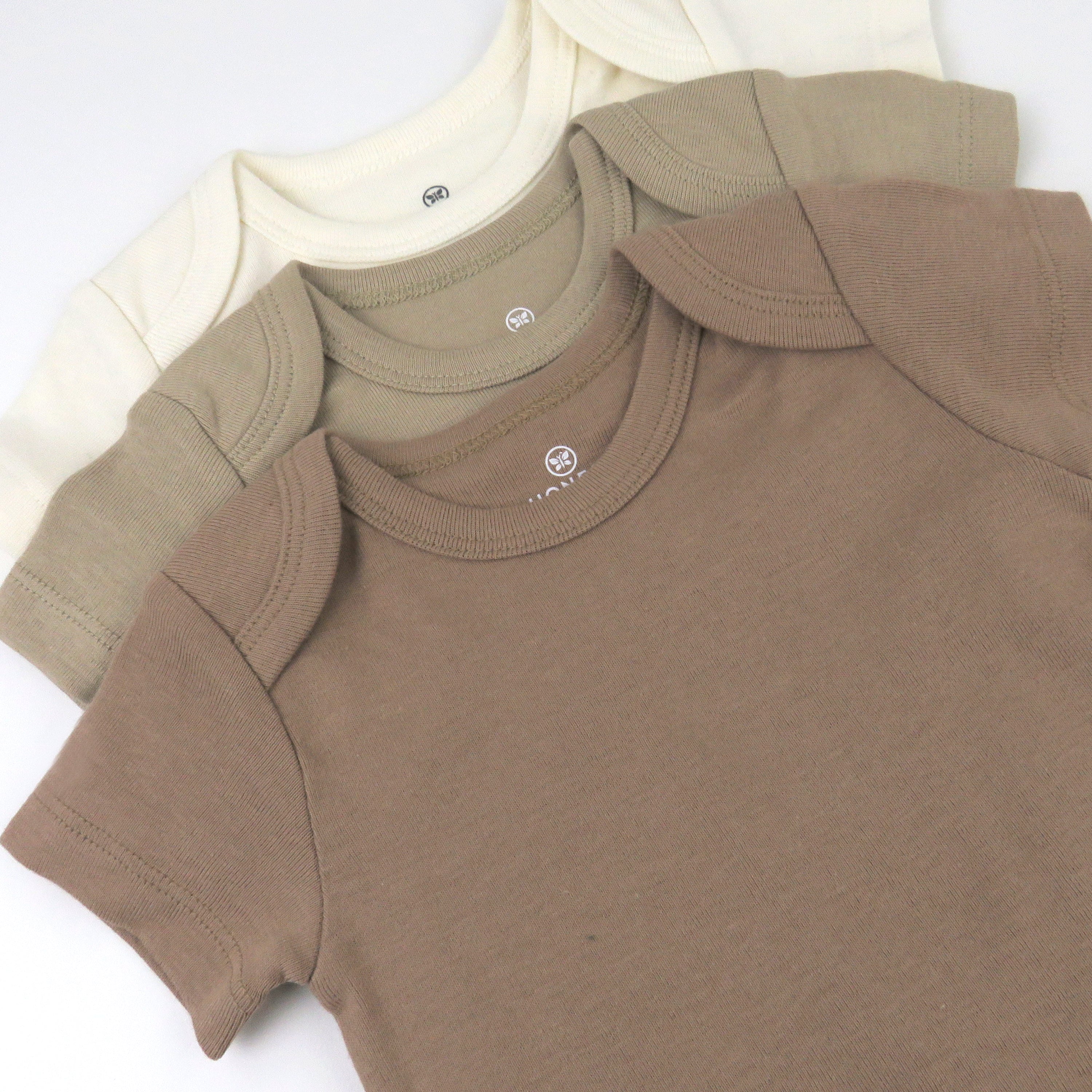 3-Pack Organic Cotton Short Sleeve Bodysuits