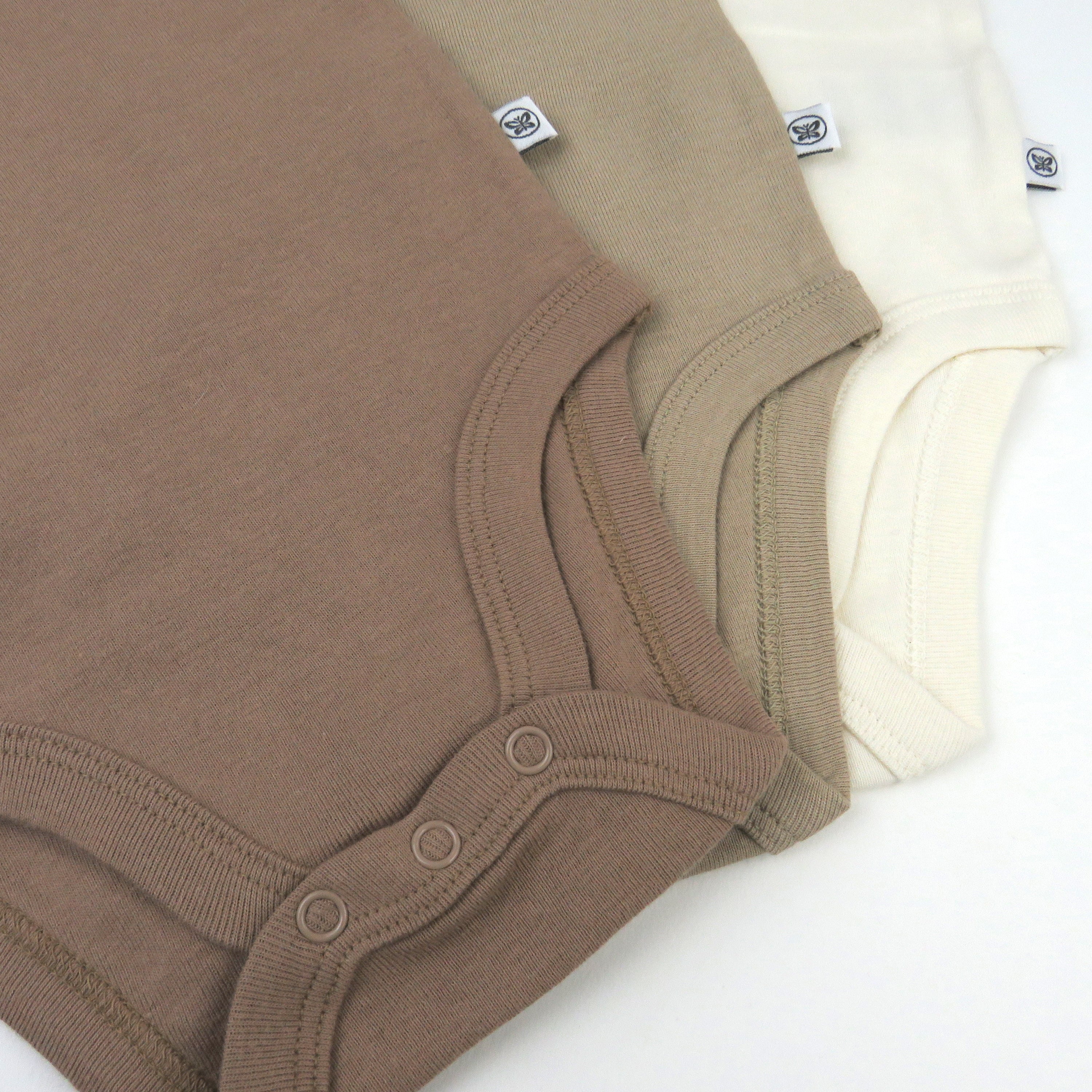 3-Pack Organic Cotton Short Sleeve Bodysuits