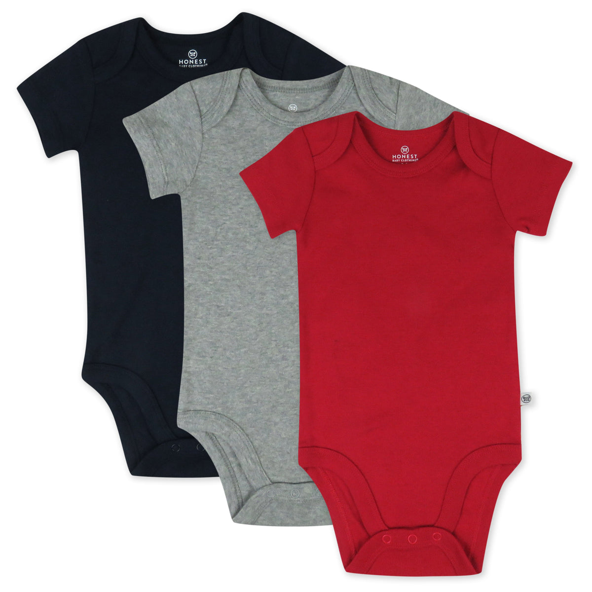 3-Pack Organic Cotton Short Sleeve Bodysuits
