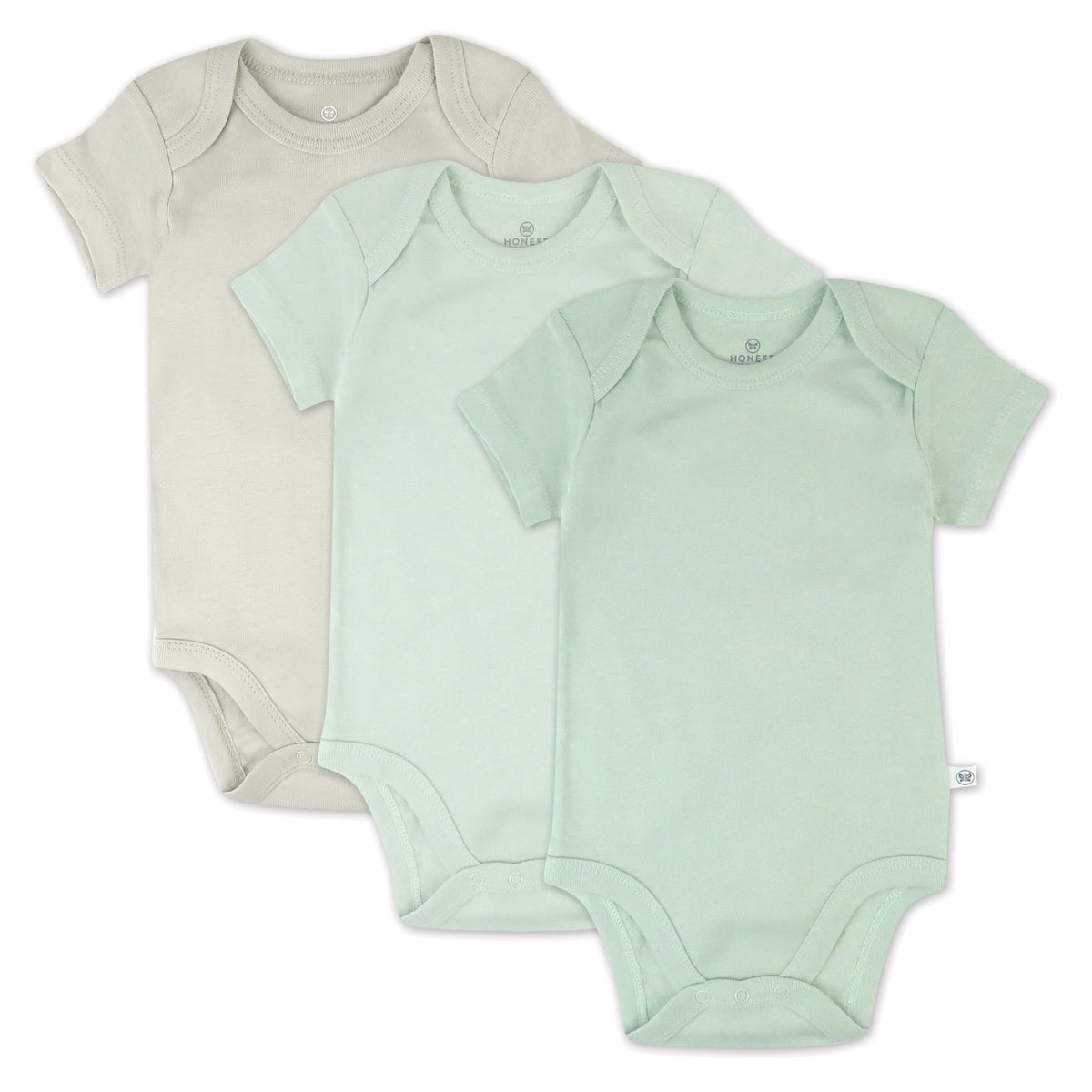 3-Pack Organic Cotton Short Sleeve Bodysuits