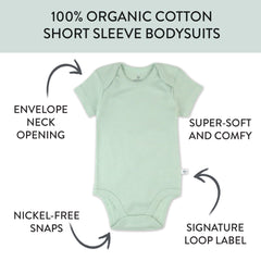 3-Pack Organic Cotton Short Sleeve Bodysuits