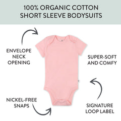 3-Pack Organic Cotton Short Sleeve Bodysuits