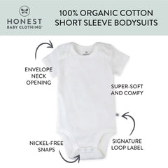 3-Pack Organic Cotton Short Sleeve Bodysuits