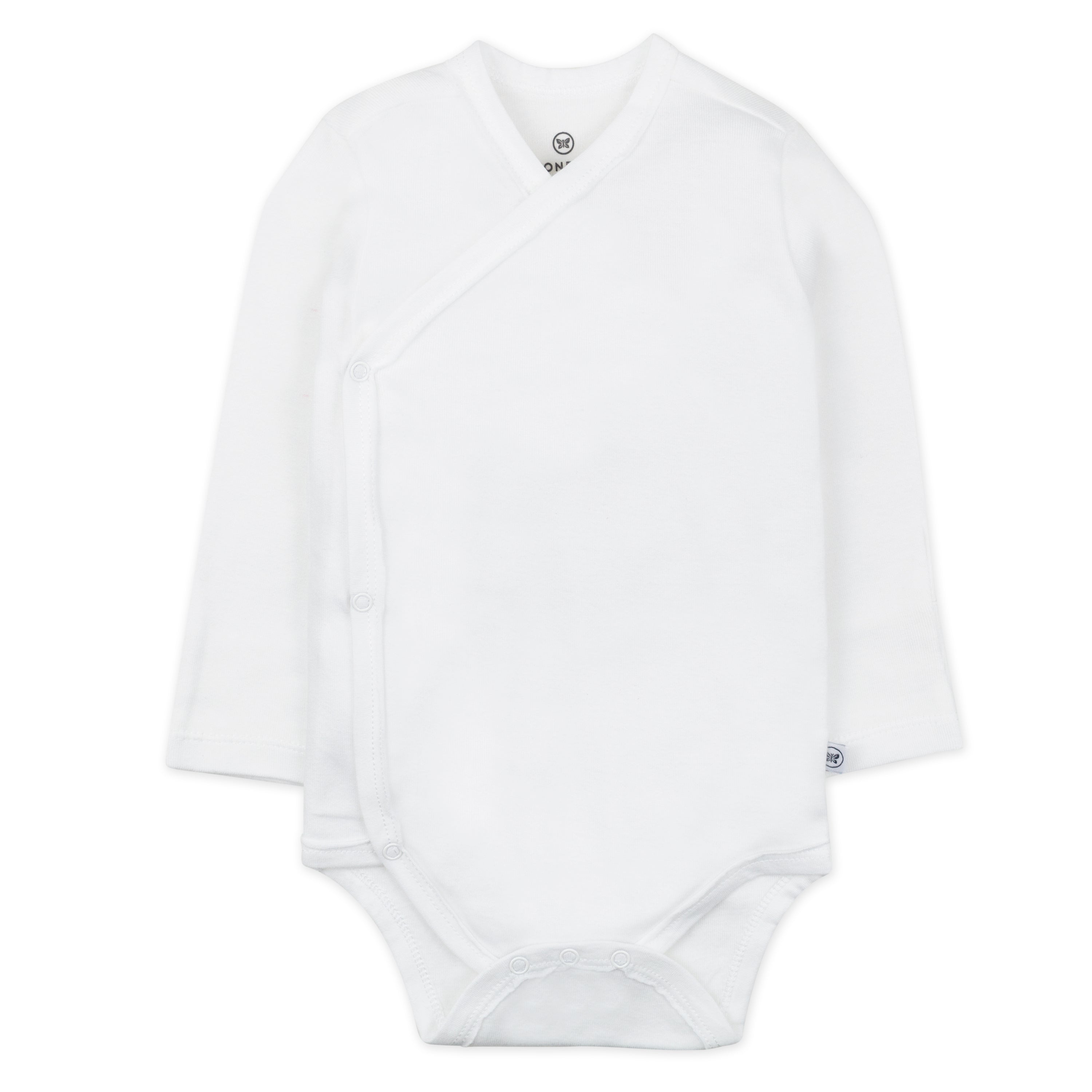 3-Pack Organic Cotton Long Sleeve Side-Snap Bodysuits
