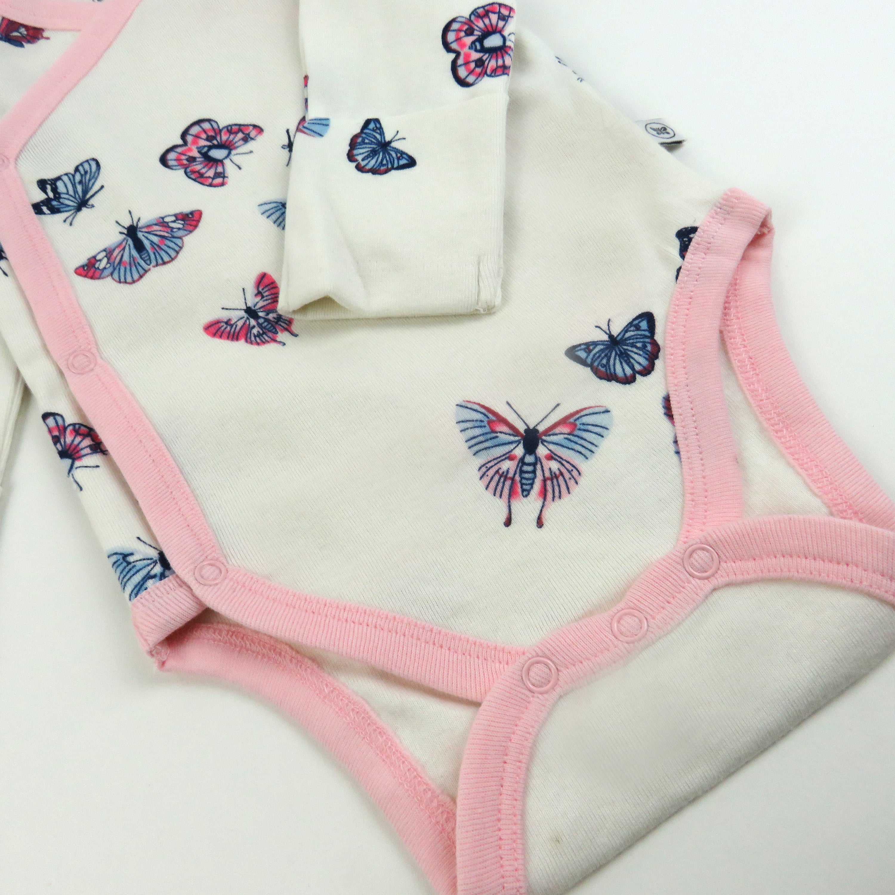 3-Pack Organic Cotton Long Sleeve Side-Snap Bodysuits