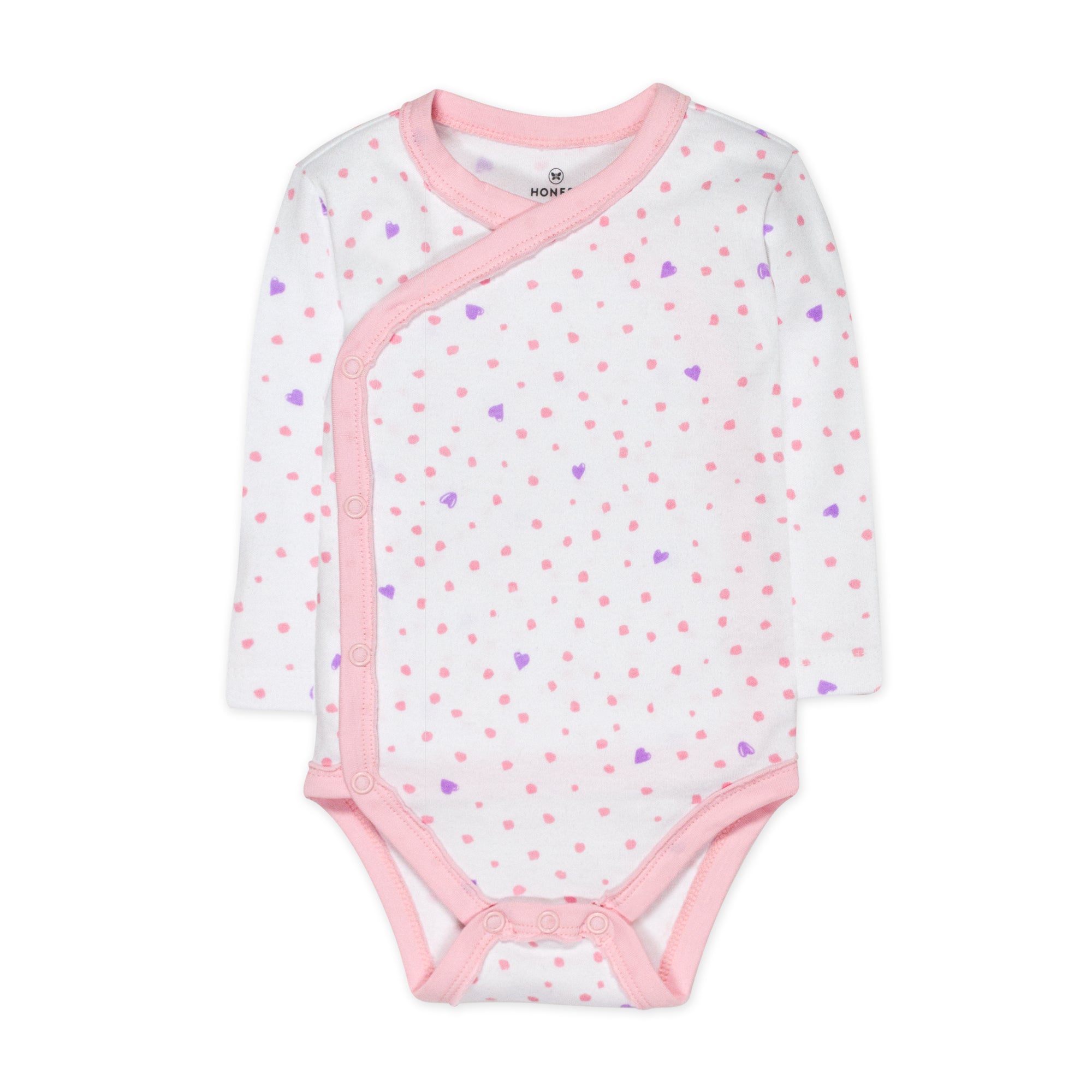 3-Pack Organic Cotton Long Sleeve Side-Snap Bodysuits