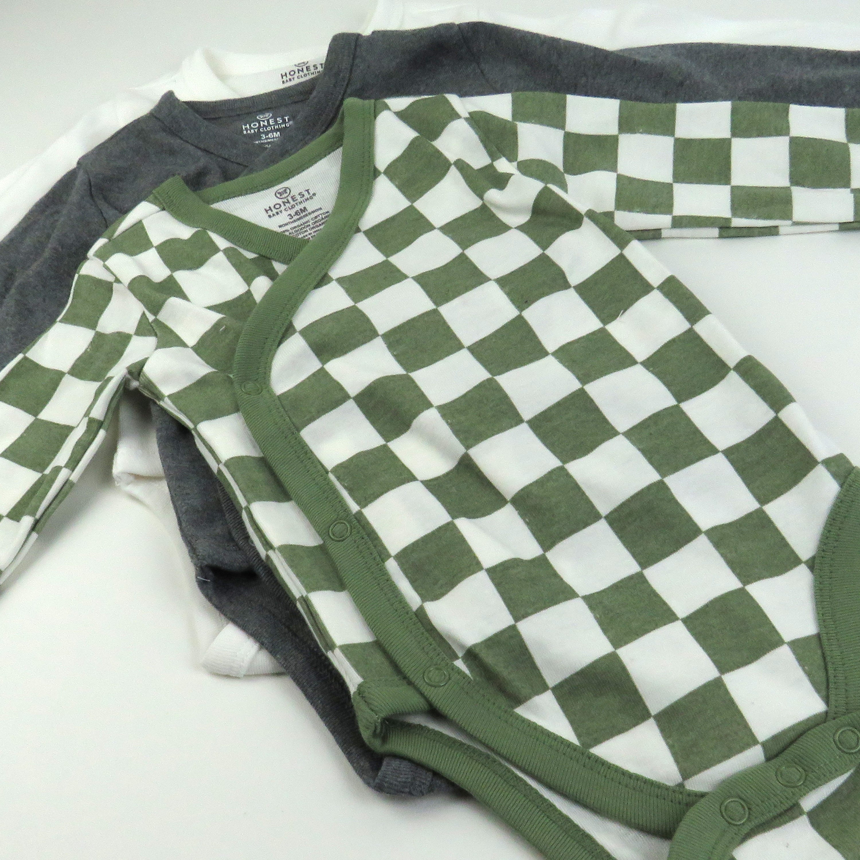 3-Pack Organic Cotton Long Sleeve Side-Snap Bodysuits