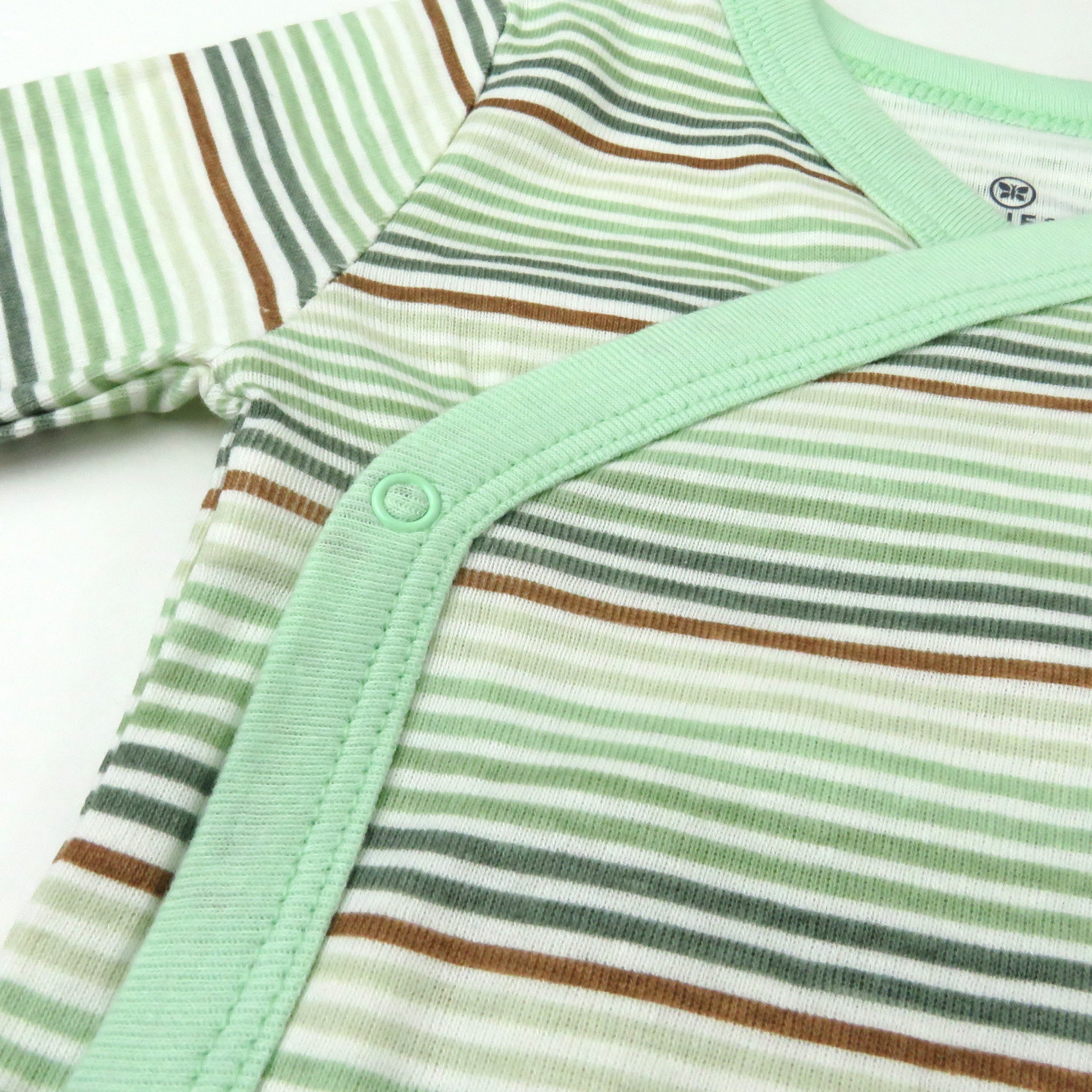 3-Pack Organic Cotton Long Sleeve Side-Snap Bodysuits