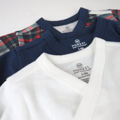 3-Pack Organic Cotton Long Sleeve Side-Snap Bodysuits