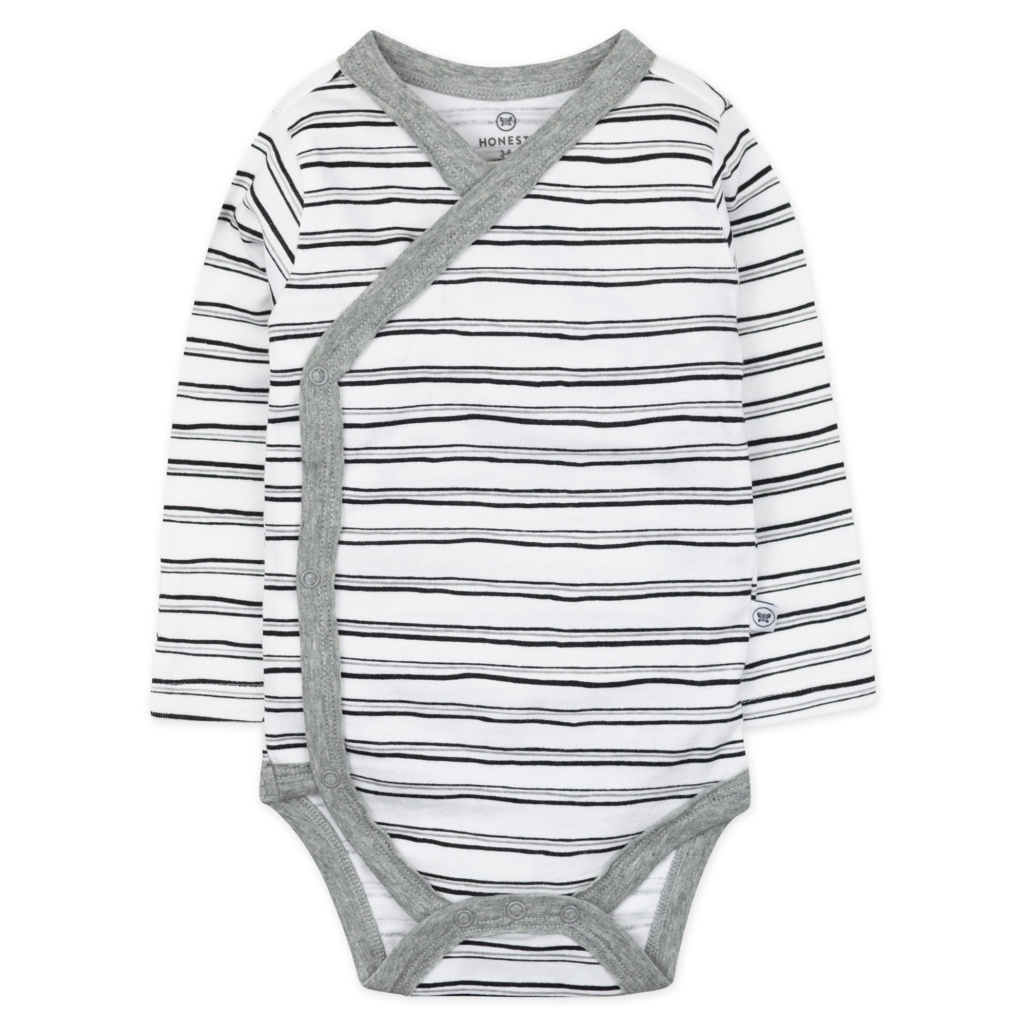 3-Pack Organic Cotton Long Sleeve Side-Snap Bodysuits