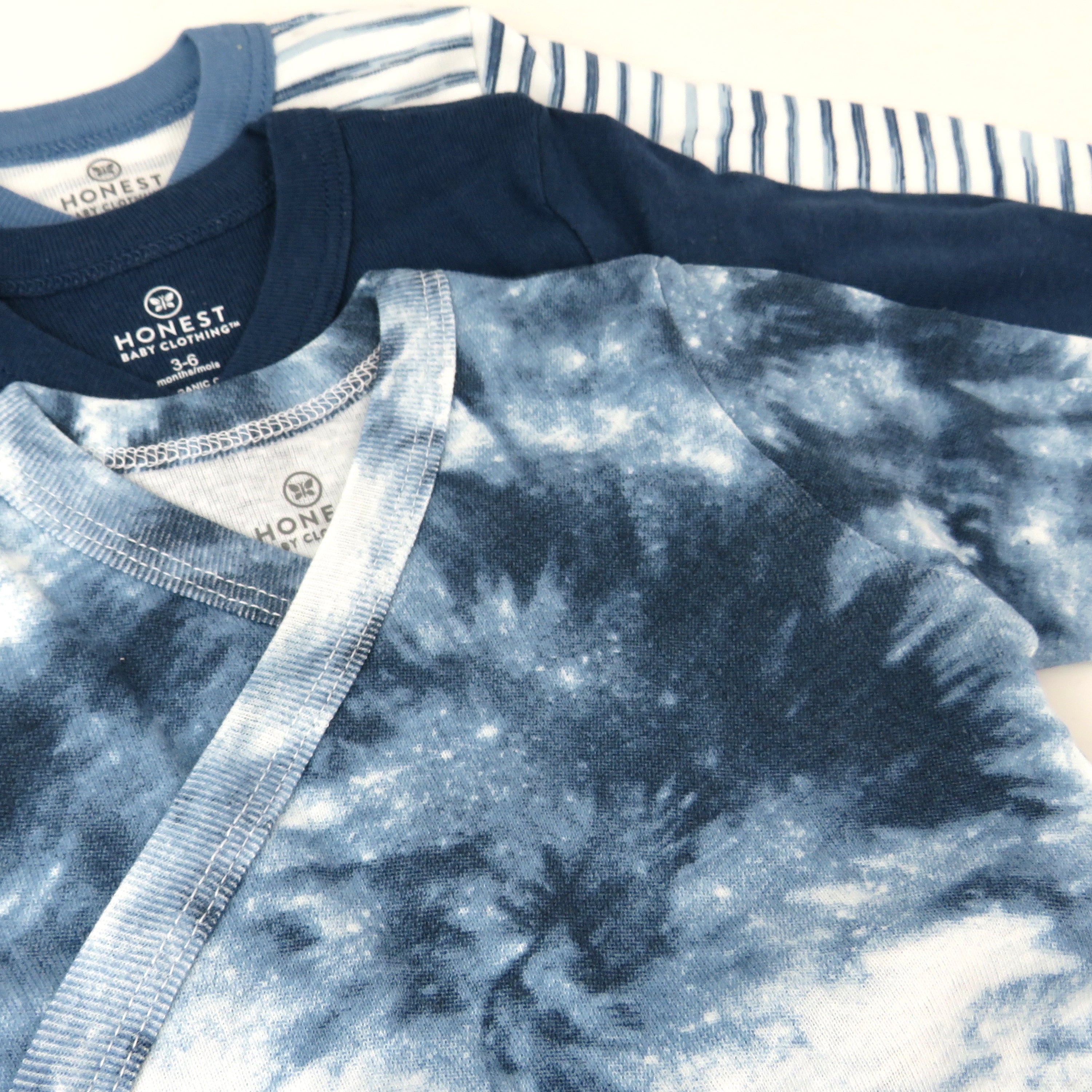 3-Pack Organic Cotton Long Sleeve Side-Snap Bodysuits