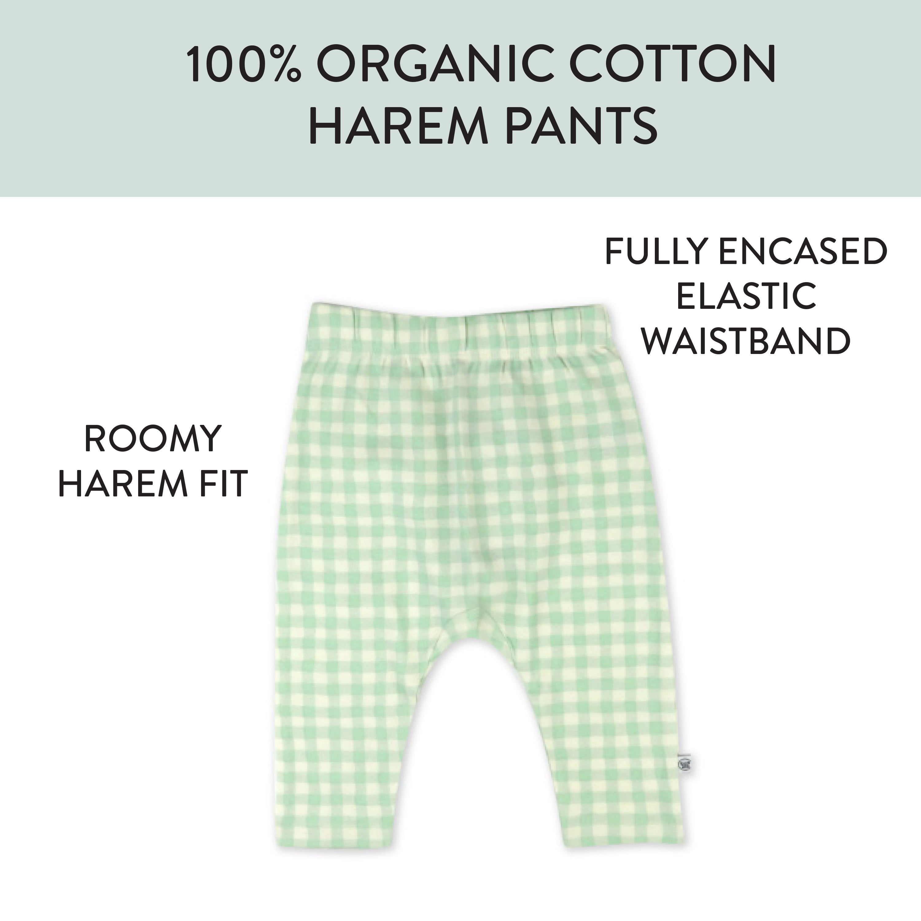 3-Pack Organic Cotton Harem Pants