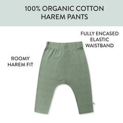3-Pack Organic Cotton Harem Pants