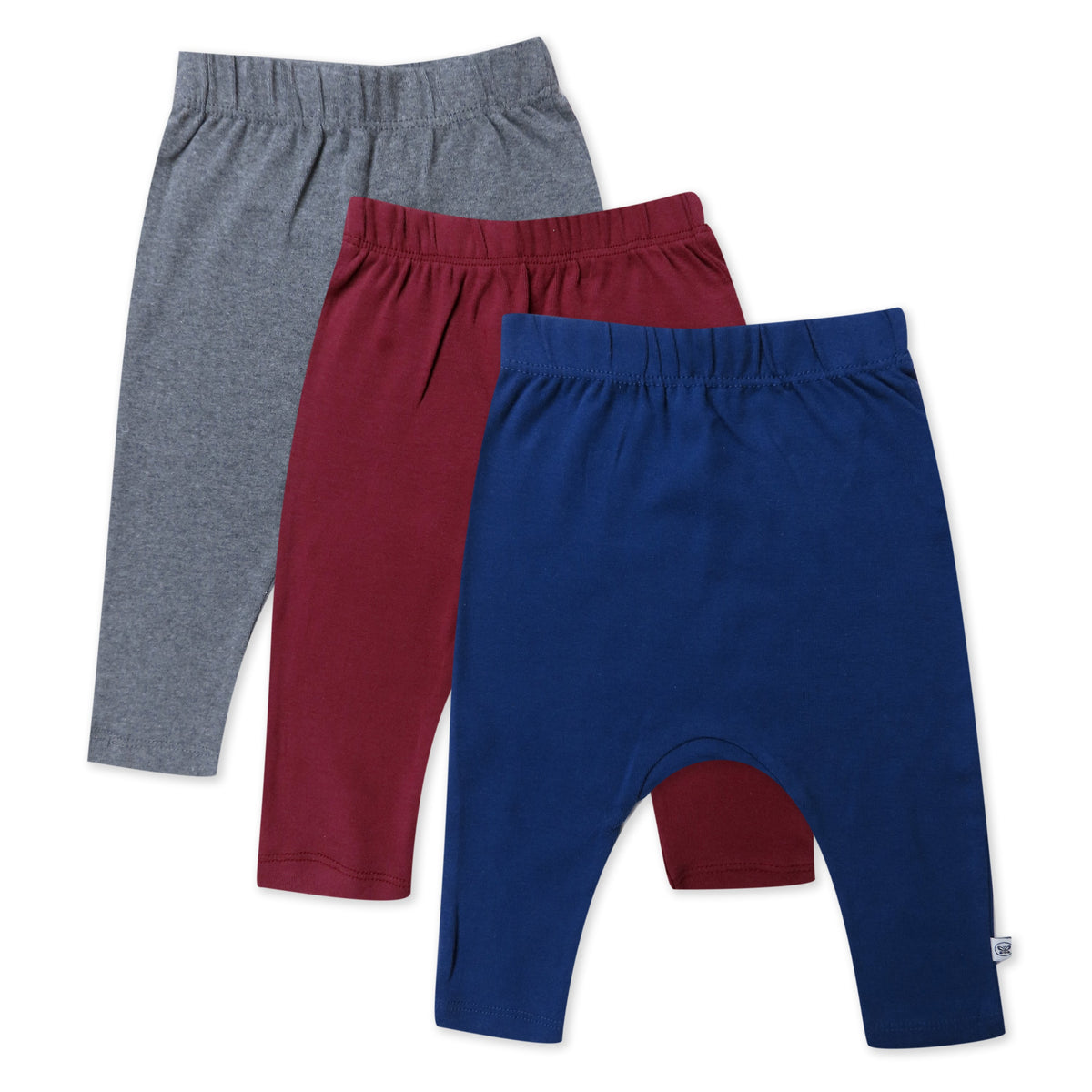 3-Pack Organic Cotton Harem Pants