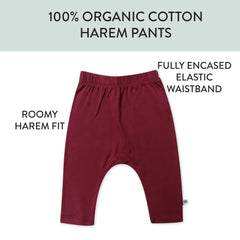 3-Pack Organic Cotton Harem Pants