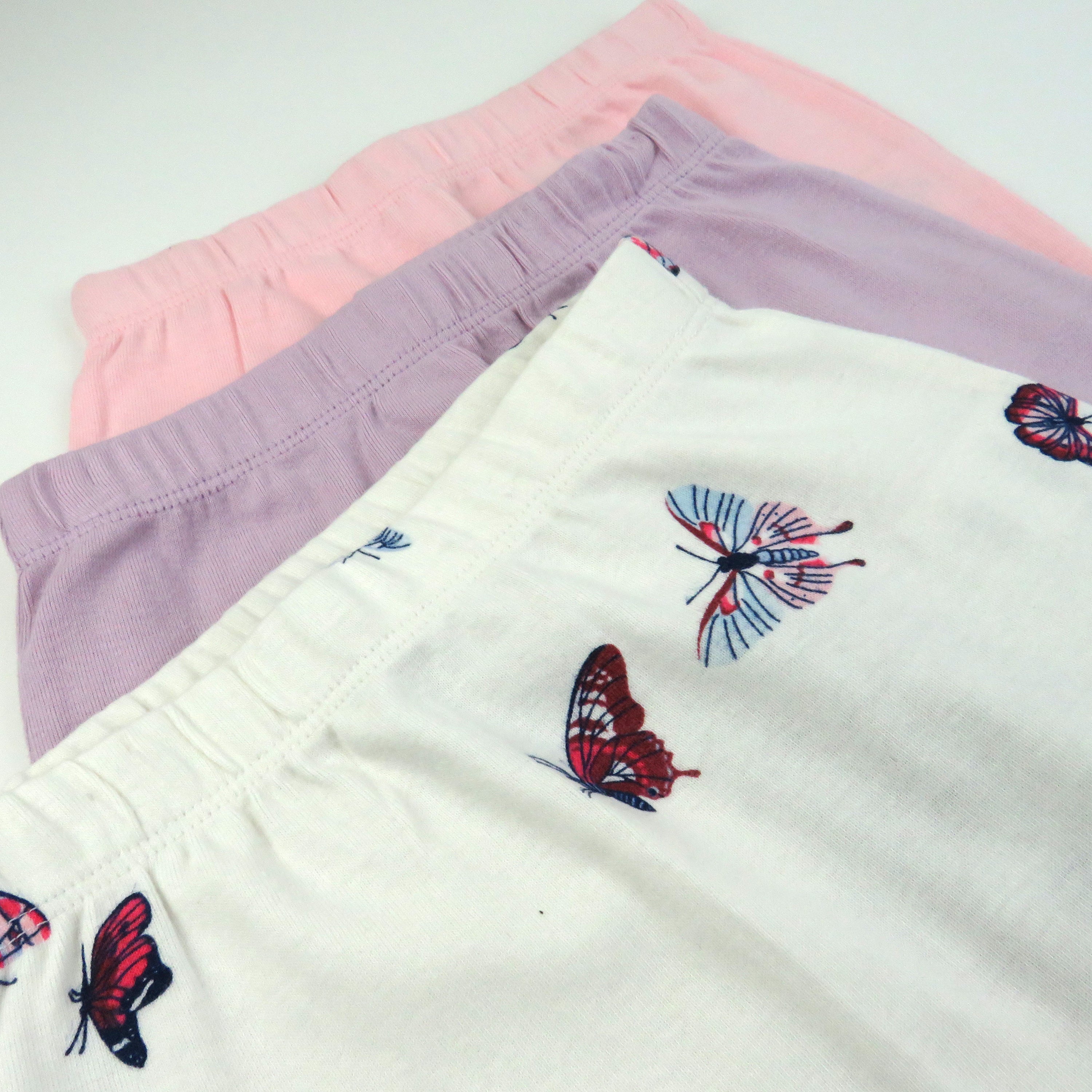 3-Pack Organic Cotton Footed Pants