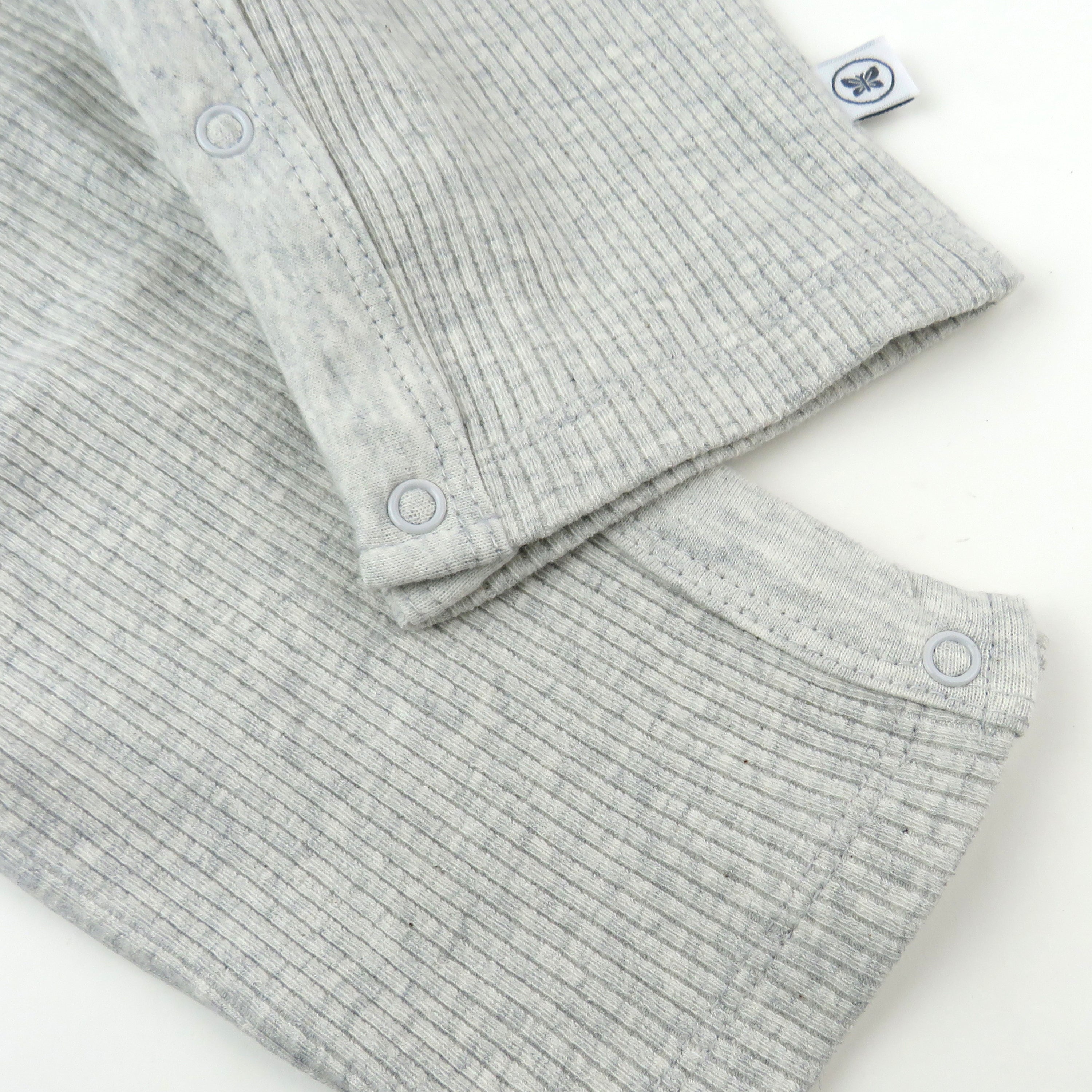 3-Piece Organic Cotton Rib Romper, T-Shirt and Reversible Bib