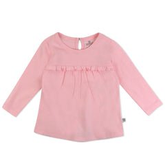 3-Pack Long Sleeve Babydoll Top with Gathered Yoke