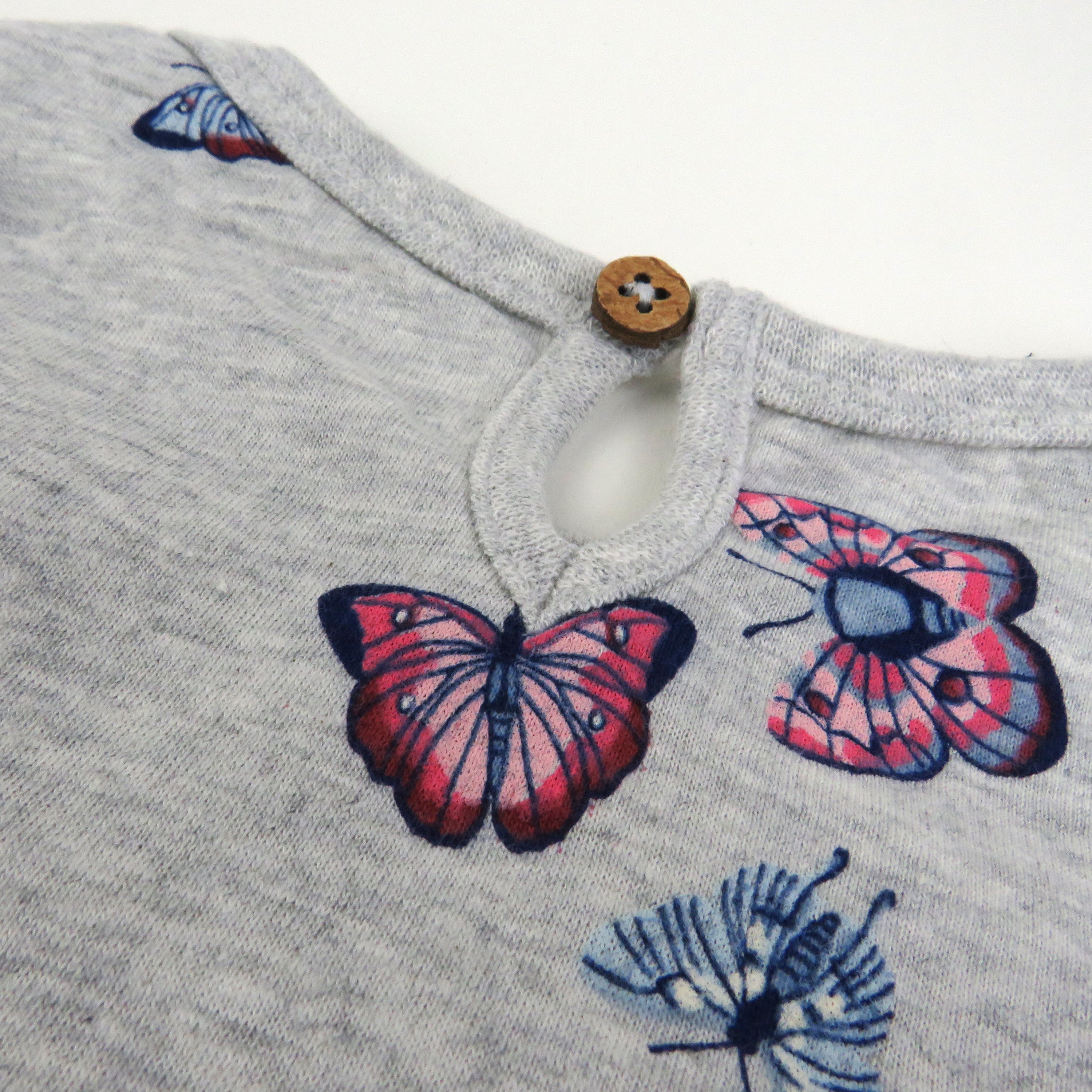 3-Pack Long Sleeve Babydoll Top with Gathered Yoke