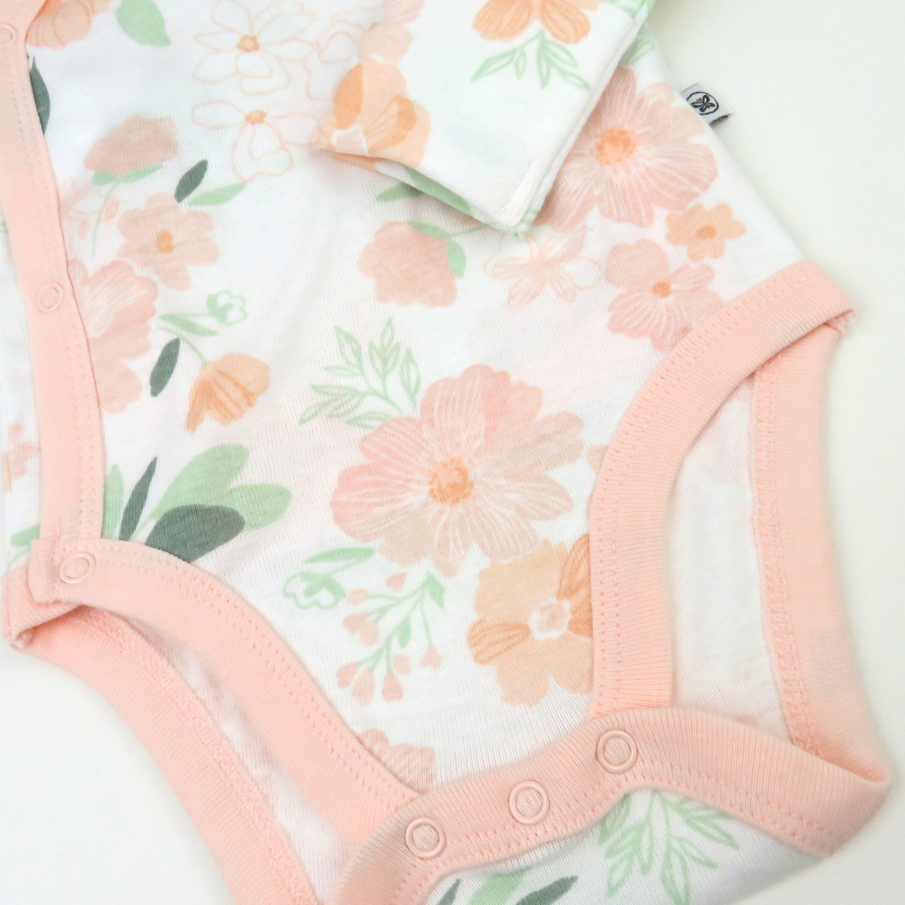 3-Pack Organic Cotton Long Sleeve Side-Snap Bodysuits