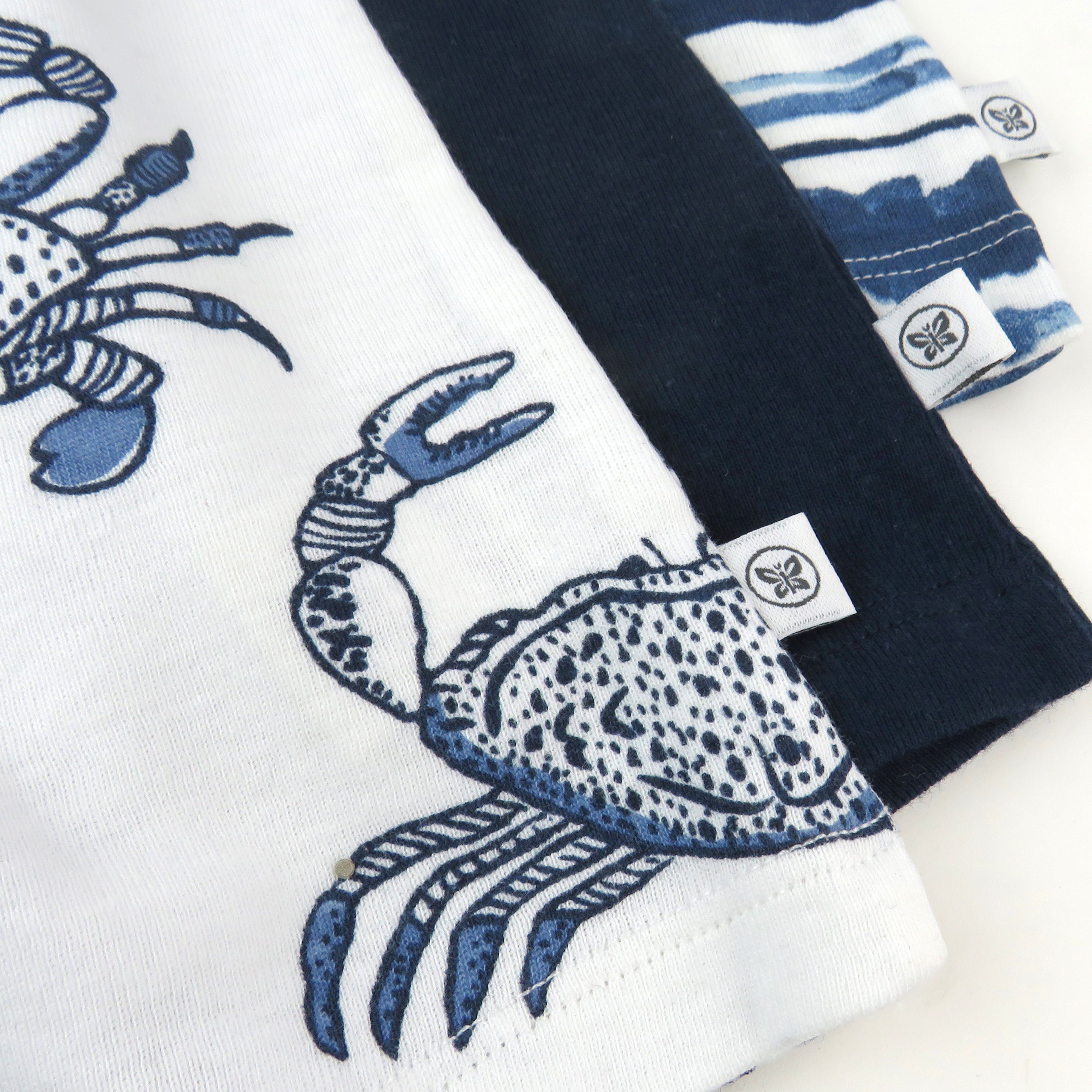 3-Pack Organic Cotton Sleeveless Rompers