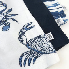 3-Pack Organic Cotton Sleeveless Rompers