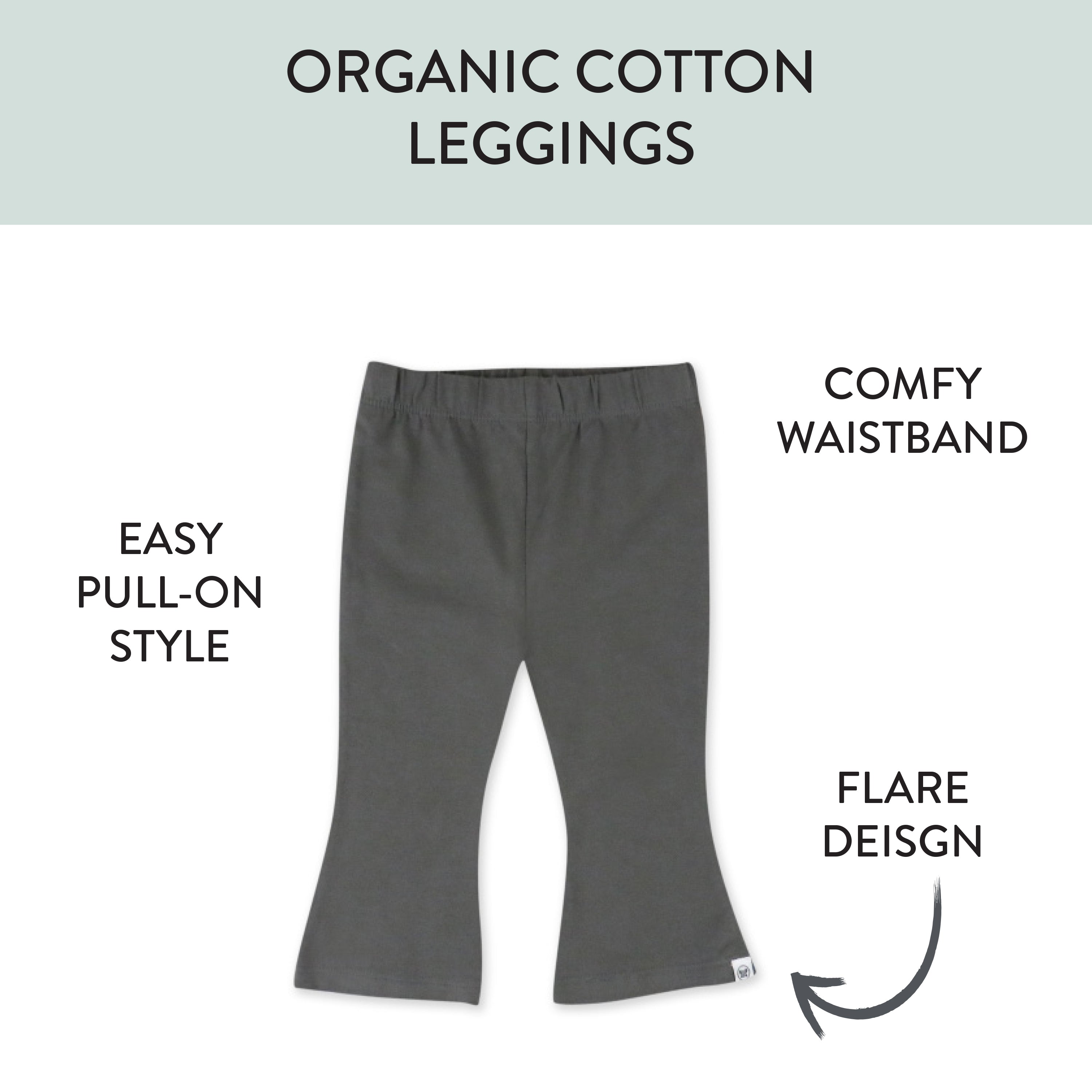 3-Pack Organic Cotton Legging Set