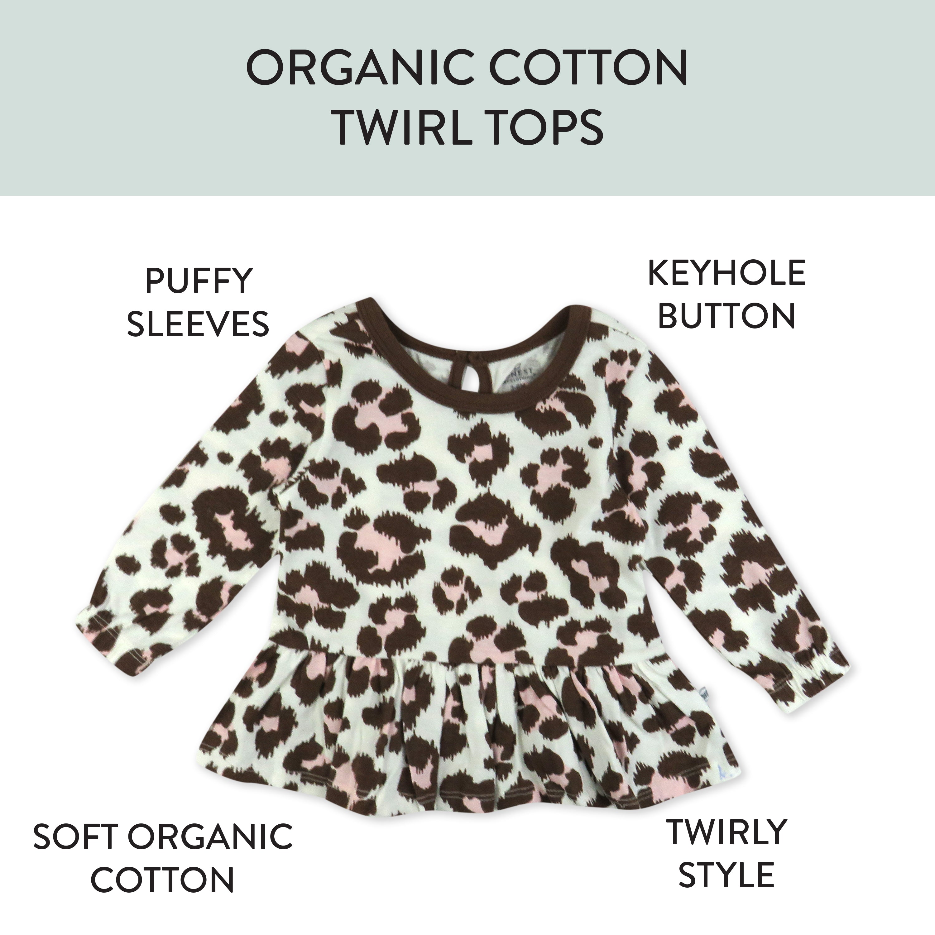 3-Pack Peplum Long Sleeve Top