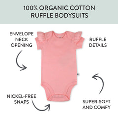 3-Pack Organic Cotton Short Sleeve Bodysuits