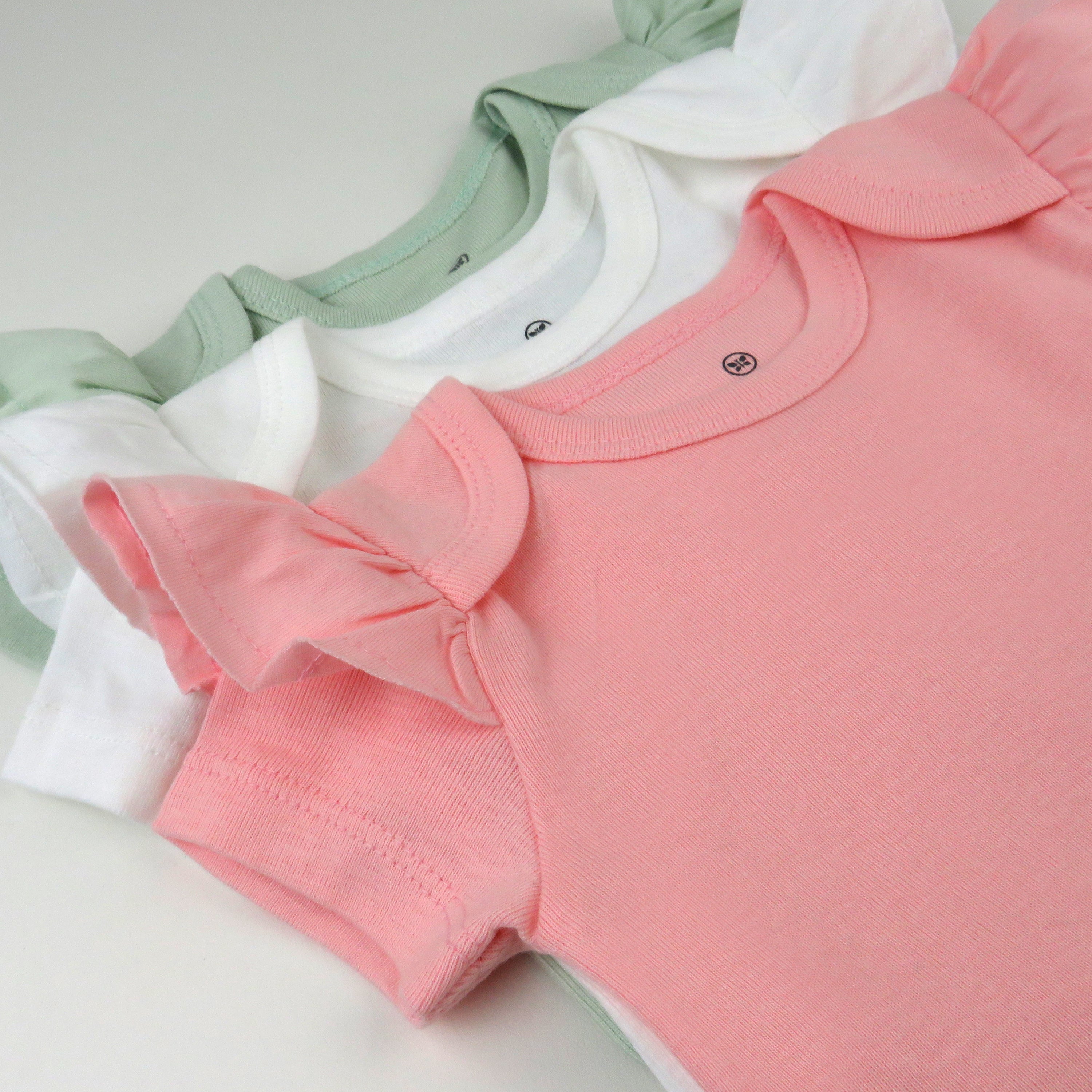 3-Pack Organic Cotton Short Sleeve Bodysuits