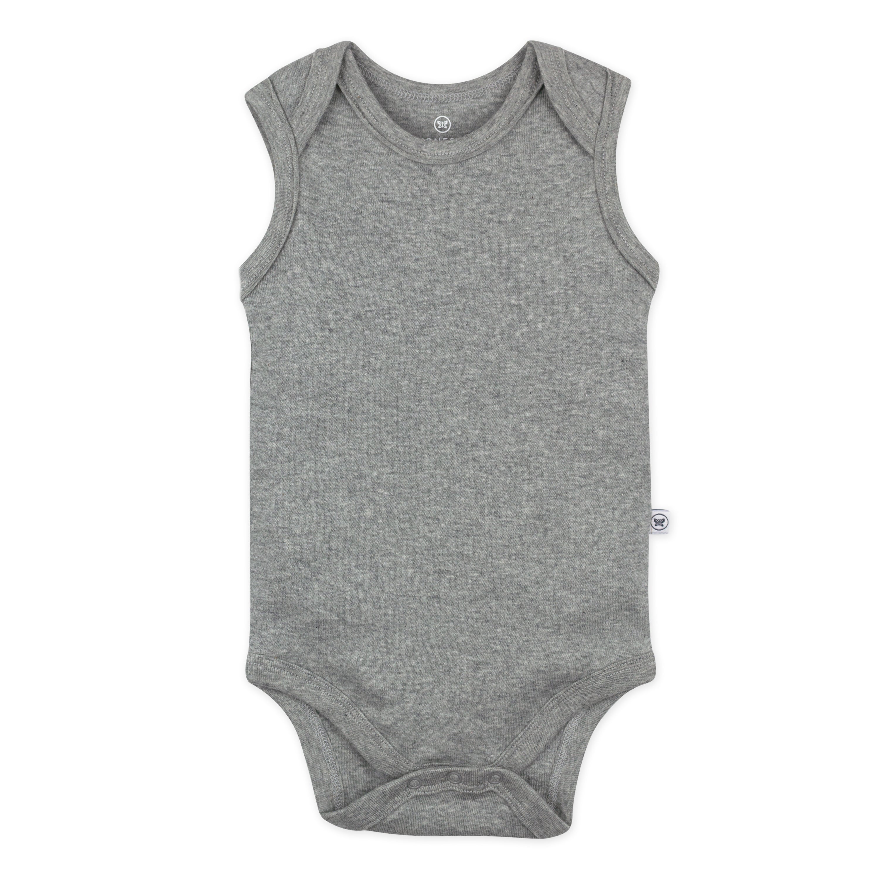 4-Pack Organic Cotton Sleeveless Bodysuits