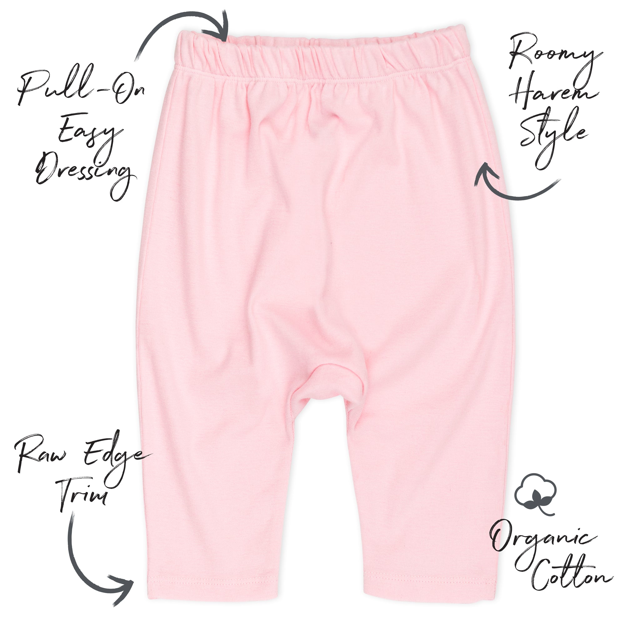 4-Pack Organic Cotton Harem Pants