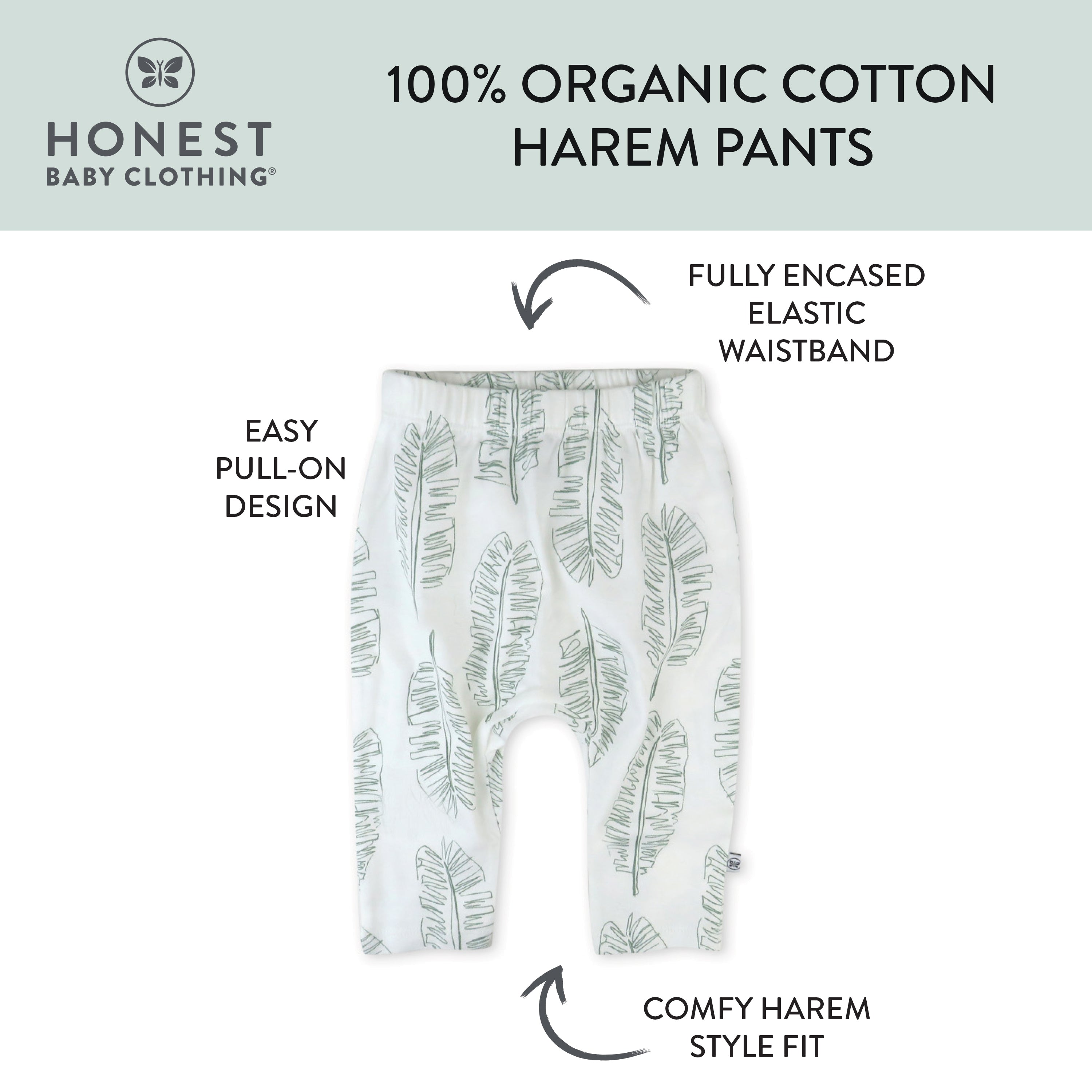 4-Pack Organic Cotton Harem Pants