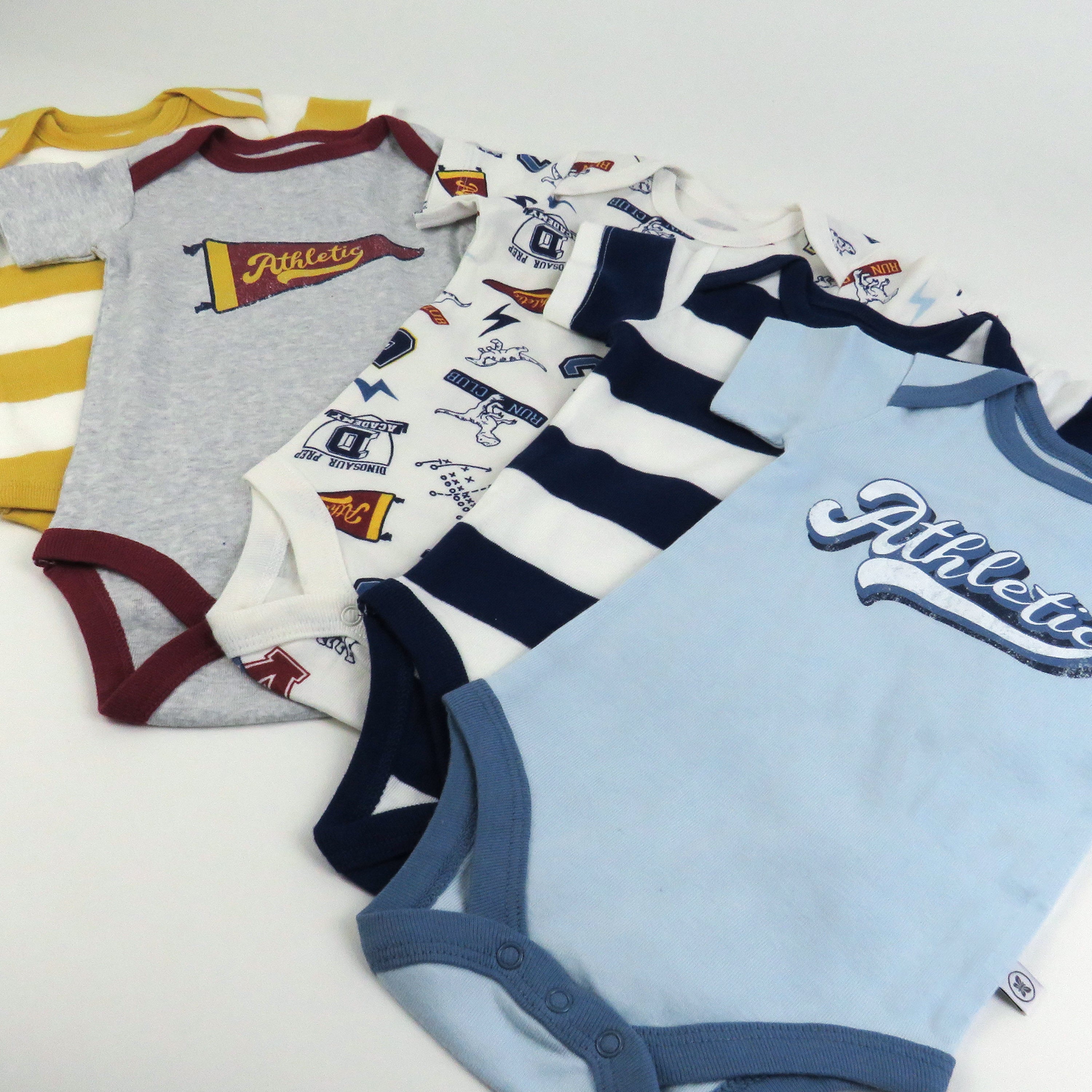 5-Pack Organic Cotton Short Sleeve Bodysuits