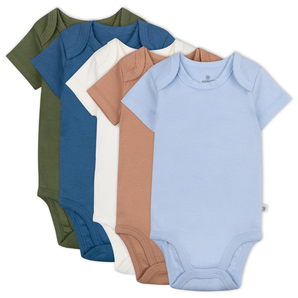 5-Pack Organic Cotton Short Sleeve Bodysuits
