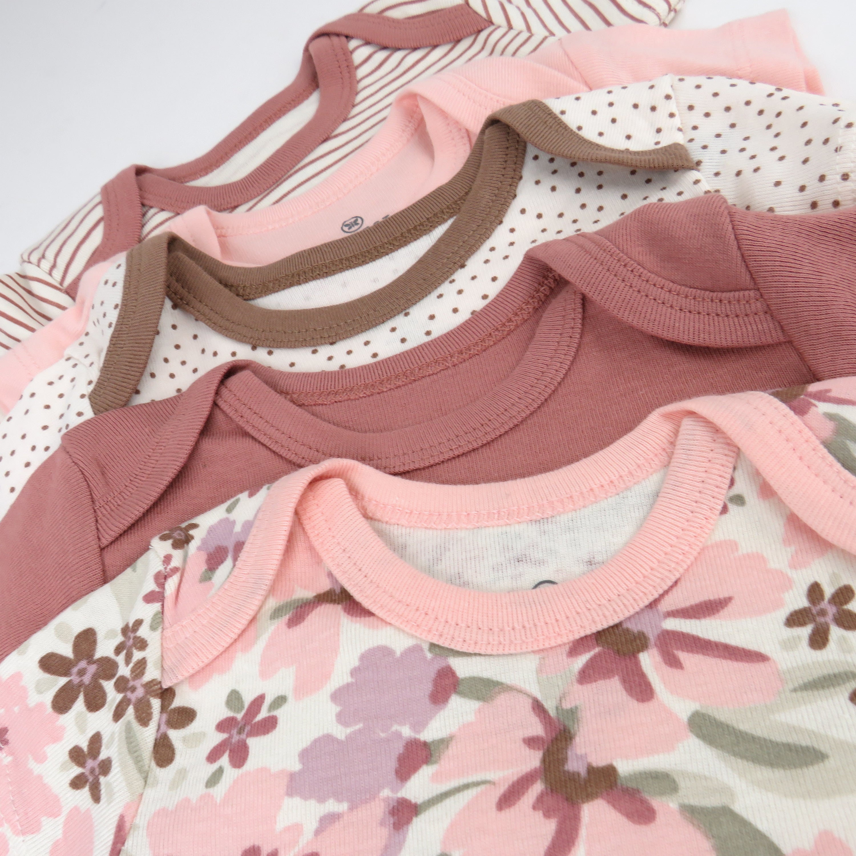 5-Pack Organic Cotton Short Sleeve Bodysuits