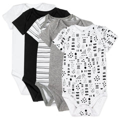 5-Pack Organic Cotton Short Sleeve Bodysuits