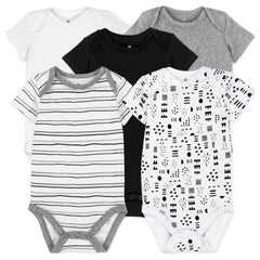 5-Pack Organic Cotton Short Sleeve Bodysuits