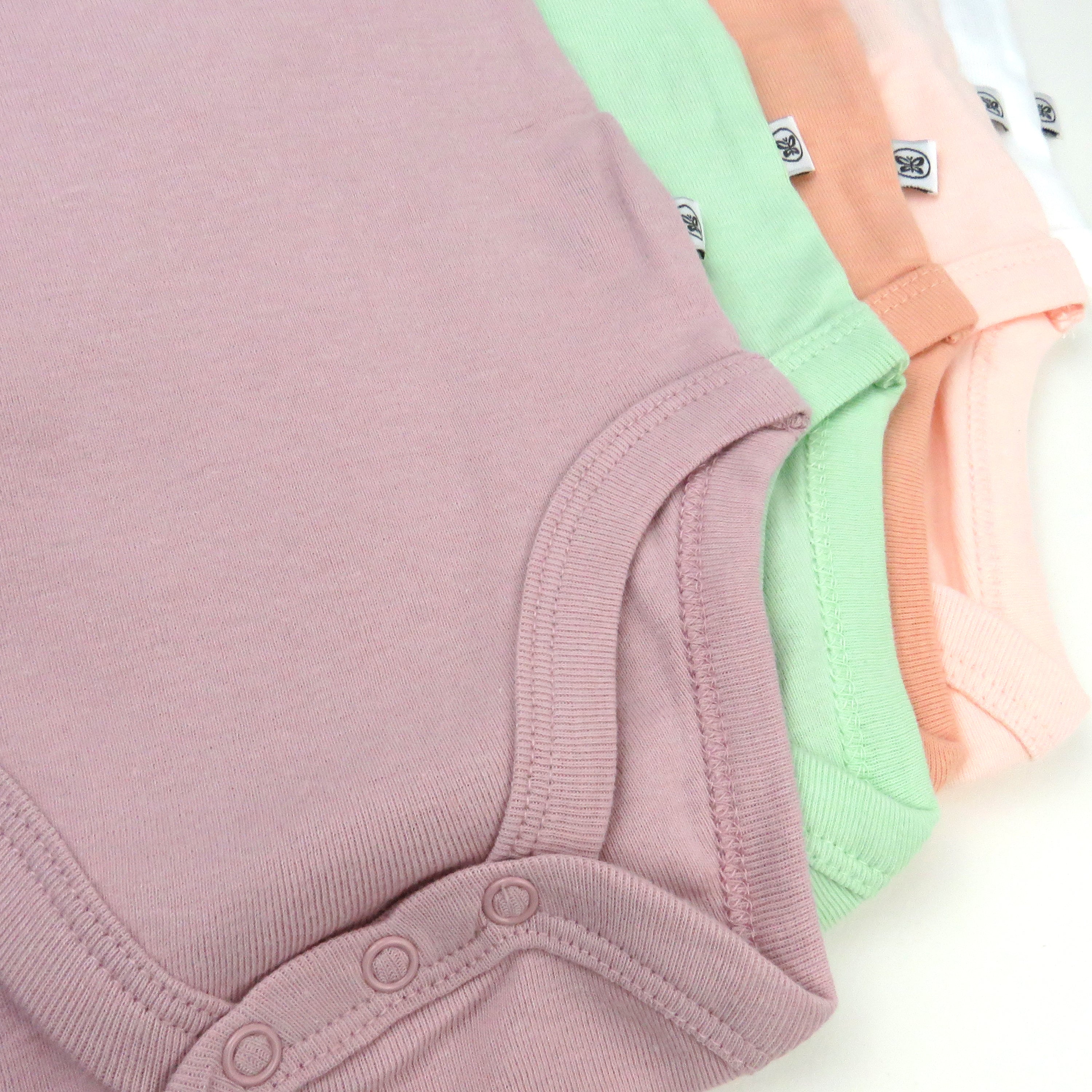5-Pack Organic Cotton Short Sleeve Bodysuits