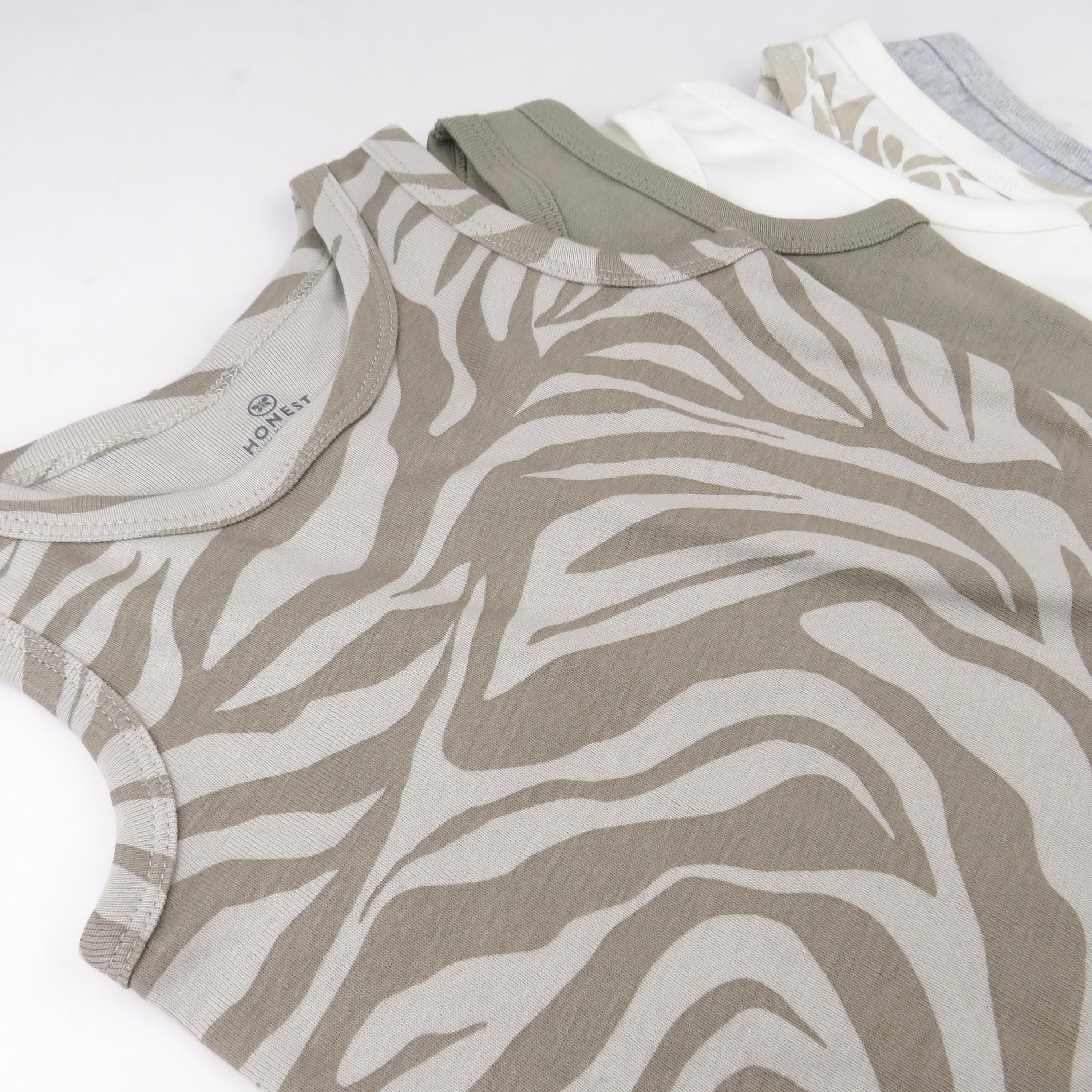 5-Pack Organic Cotton Sleeveless Muscle T-Shirts