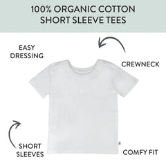 5-Pack Organic Cotton Short Sleeve T-Shirts