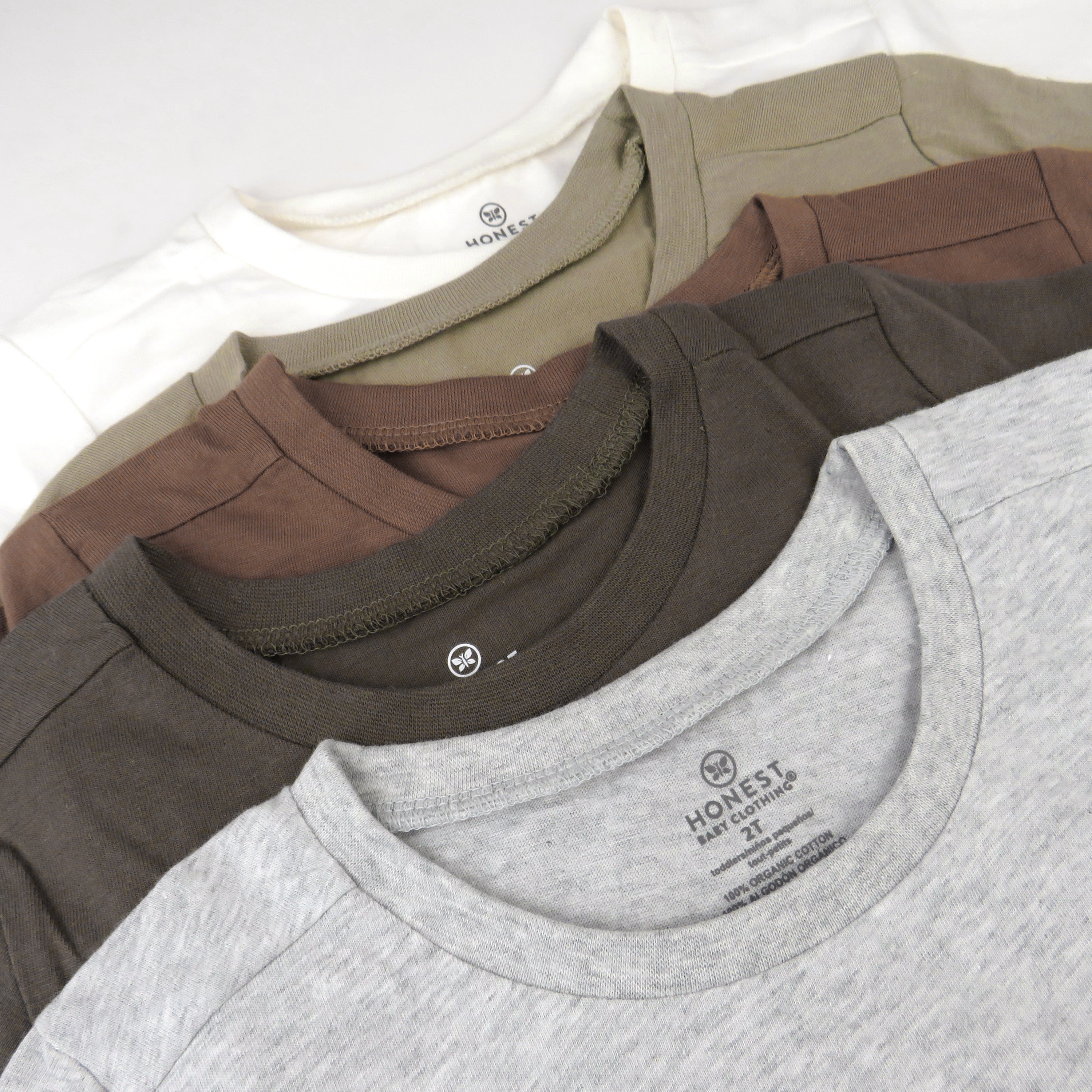 5-Pack Organic Cotton Short Sleeve T-Shirts