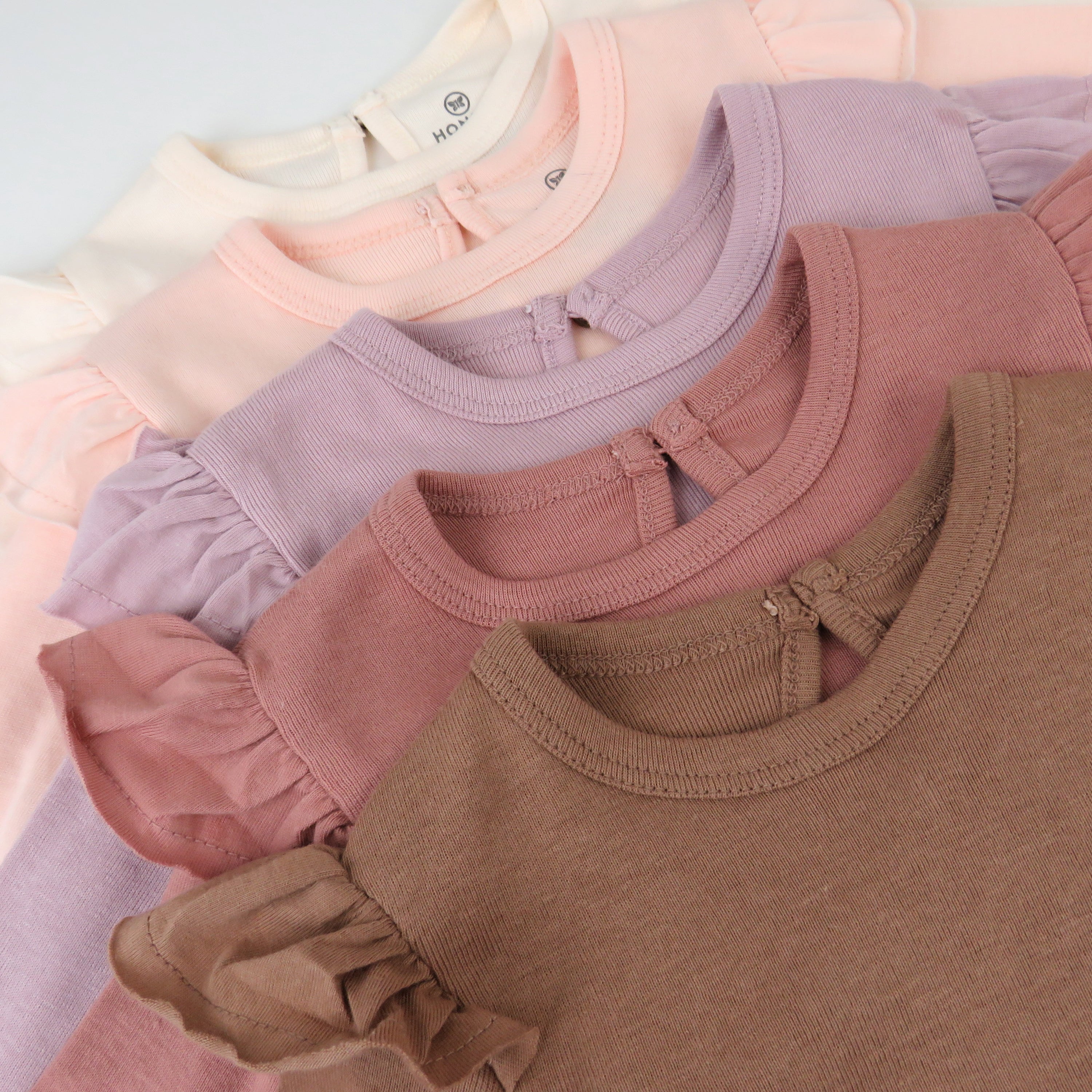 5-Pack Organic Cotton Long Sleeve Bodysuits