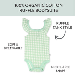 5-Pack Organic Cotton Sleeveless Bodysuits