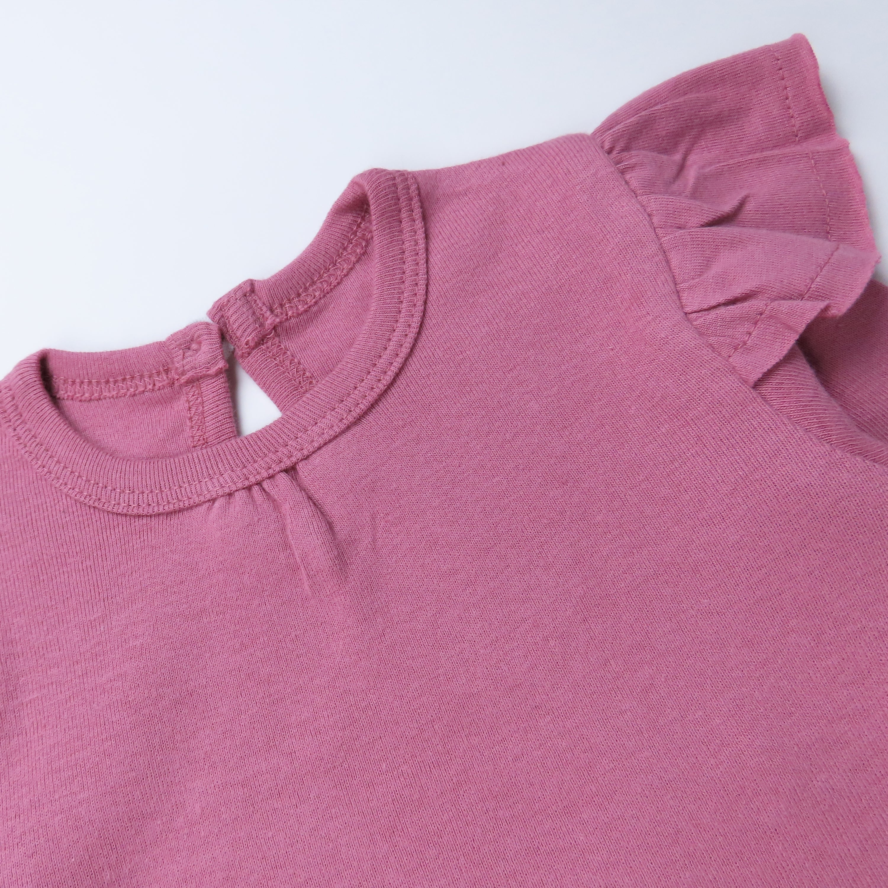 5-Pack Long Sleeve Ruffle Shoulder Bodysuit Set