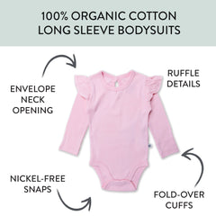 5-Pack Organic Cotton Long Sleeve Bodysuits