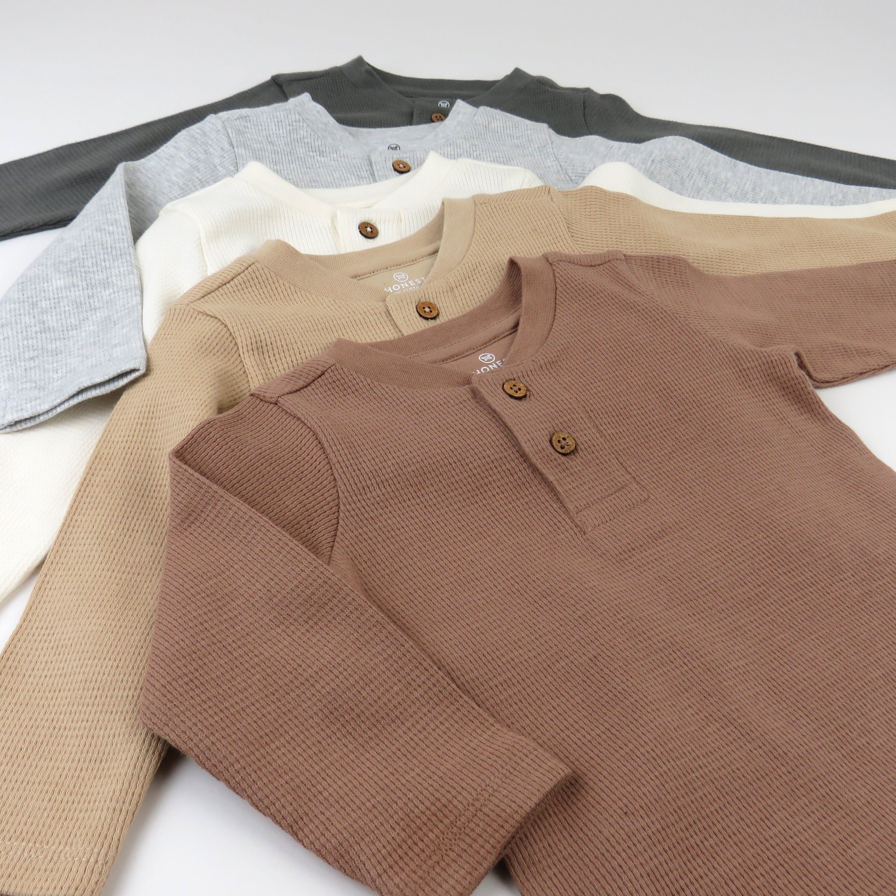 5-Pack Waffle Henley